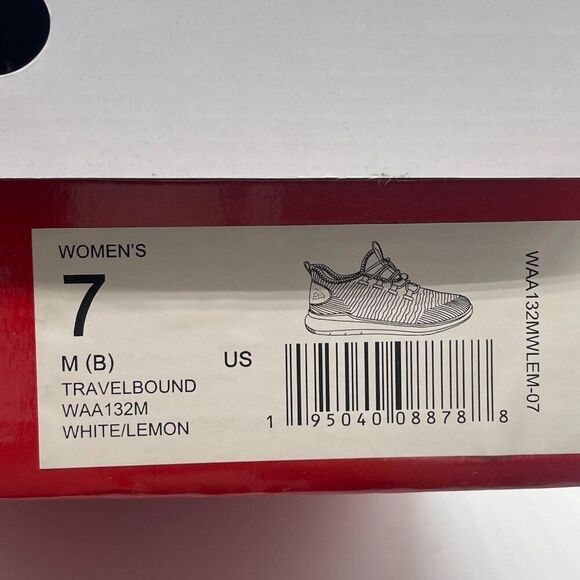 Propet Travelbound WAA132M Women's US 7 Sneakers White Lemon Running Shoes - Picture 11 of 11